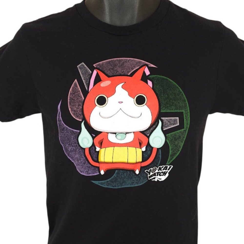 Yo-Kai Watch T Shirt Mens Size XS Black Video Game Japanese Manga Series
